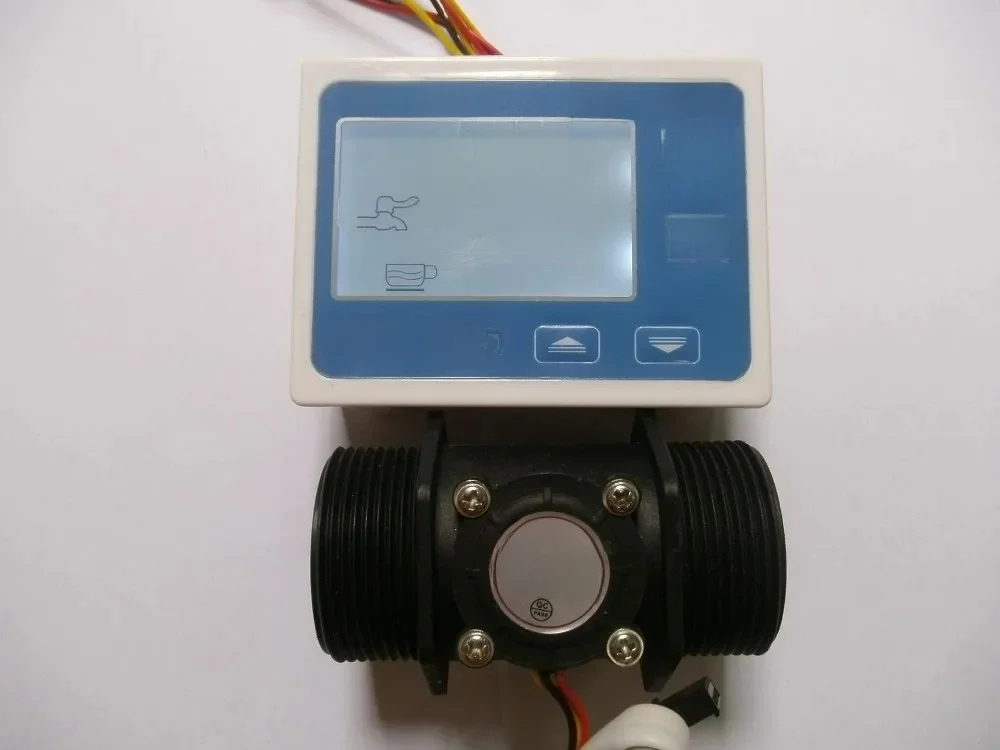 Nowy 1.5 "czujnik przepływu wody + cyfrowy wyświetlacz LCD przepływomierz 1-120L/Min — zdjęcie 2