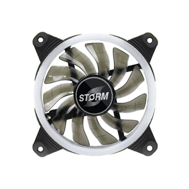 مبرد مروحة حلقي مزدوج AONE-Fan ، نظام تبريد أبيض ، مروحة منخفضة الضوضاء