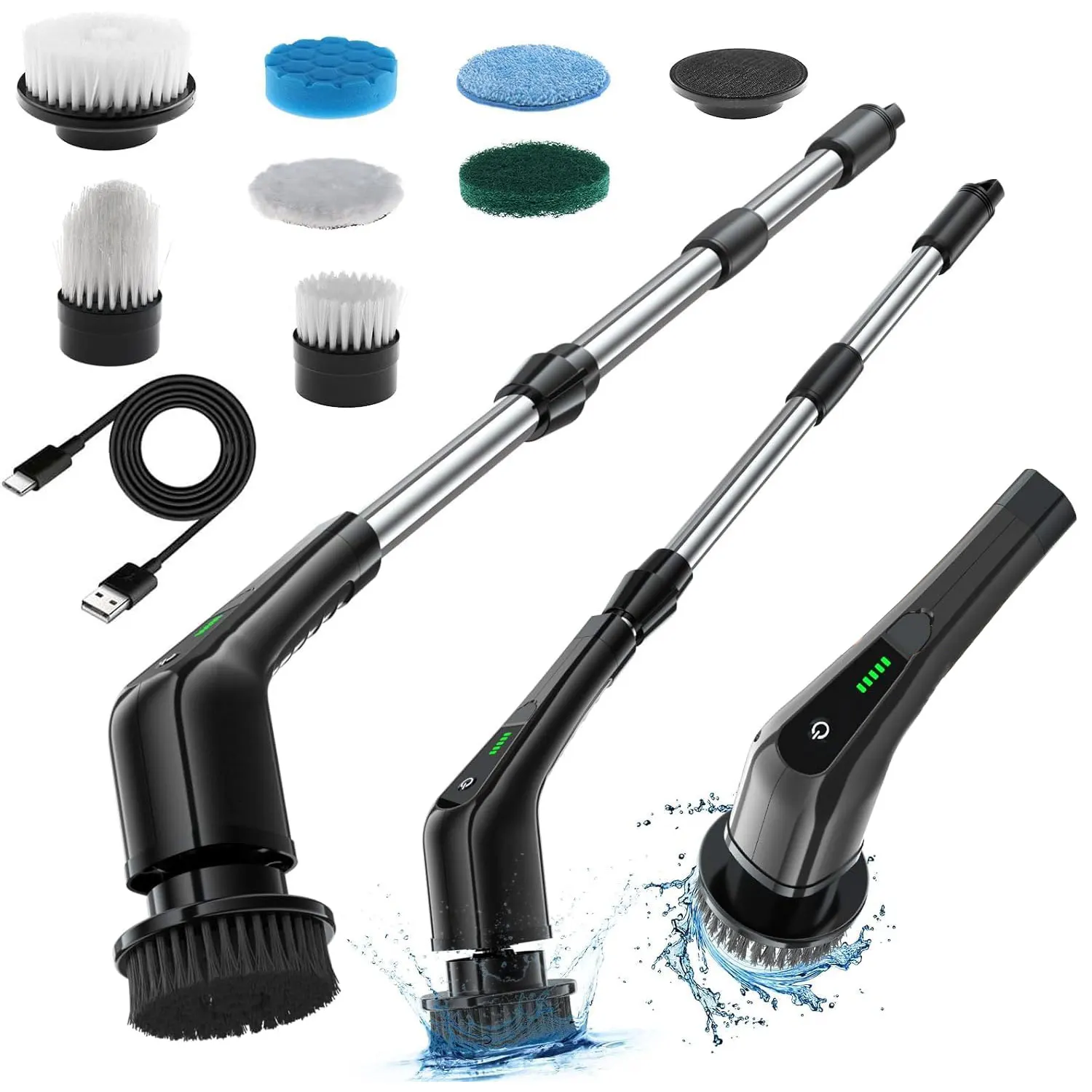 Cordless Spin Scrubber Mops Kitchen Gadgets Hair Brushes Bathroom Broom Toilet Household Electric Multipurpose Cleaning Brush ﻿