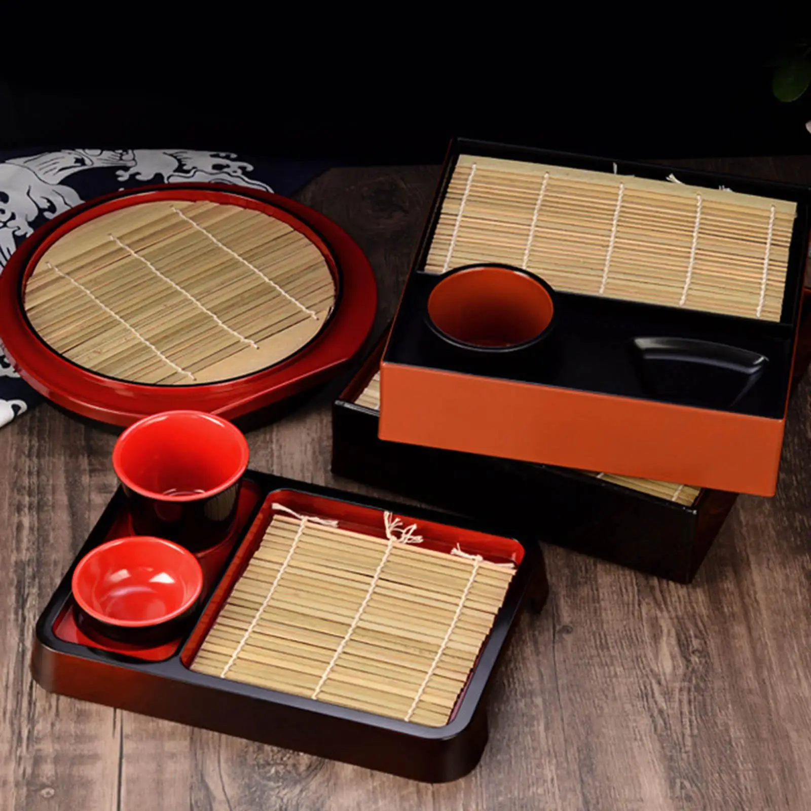 

Soba Noodle Tray Drainboard Sashimi Platter Restaurant Practical Food Platter Japanese Style Cold Soba Serving Dish Sushi Plate