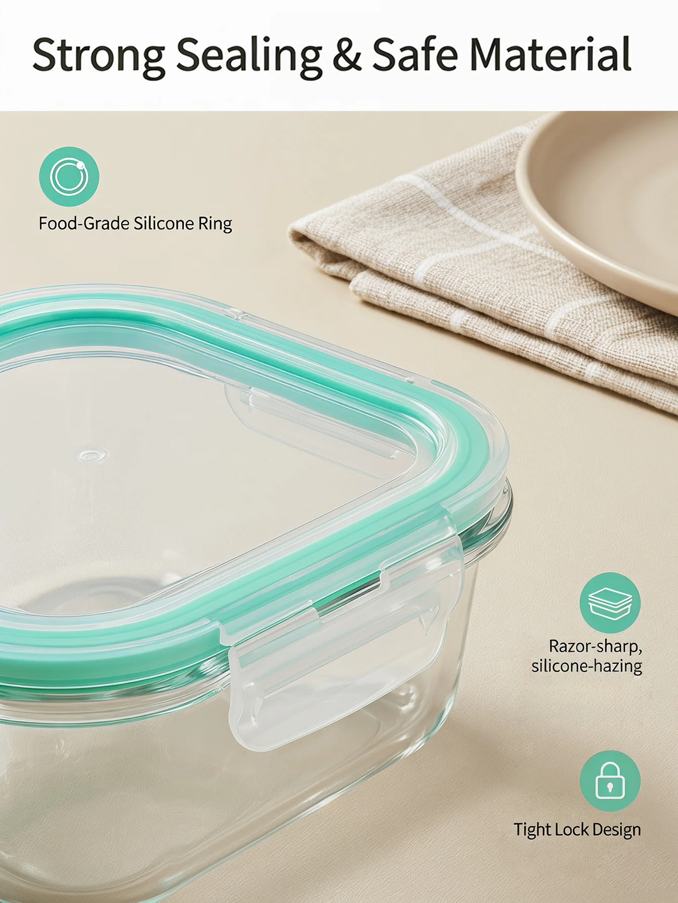 Food Storage Prep Containers - Lot de 8/12 récipients de rangement