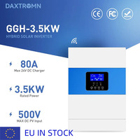 3.5KW 3500W solar inverter MPPT 80A AC 220V DC 24VDC 500VDC PV input 5000W Pure Sine Wave hybrid inverter