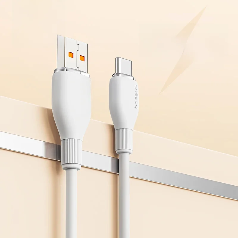 Câble Baseus USB Type C pour Realme Huawei Pro fil de charge rapide USB-C chargeur cordon de données pour Samsung Oneplus Poco F3 TPE souple