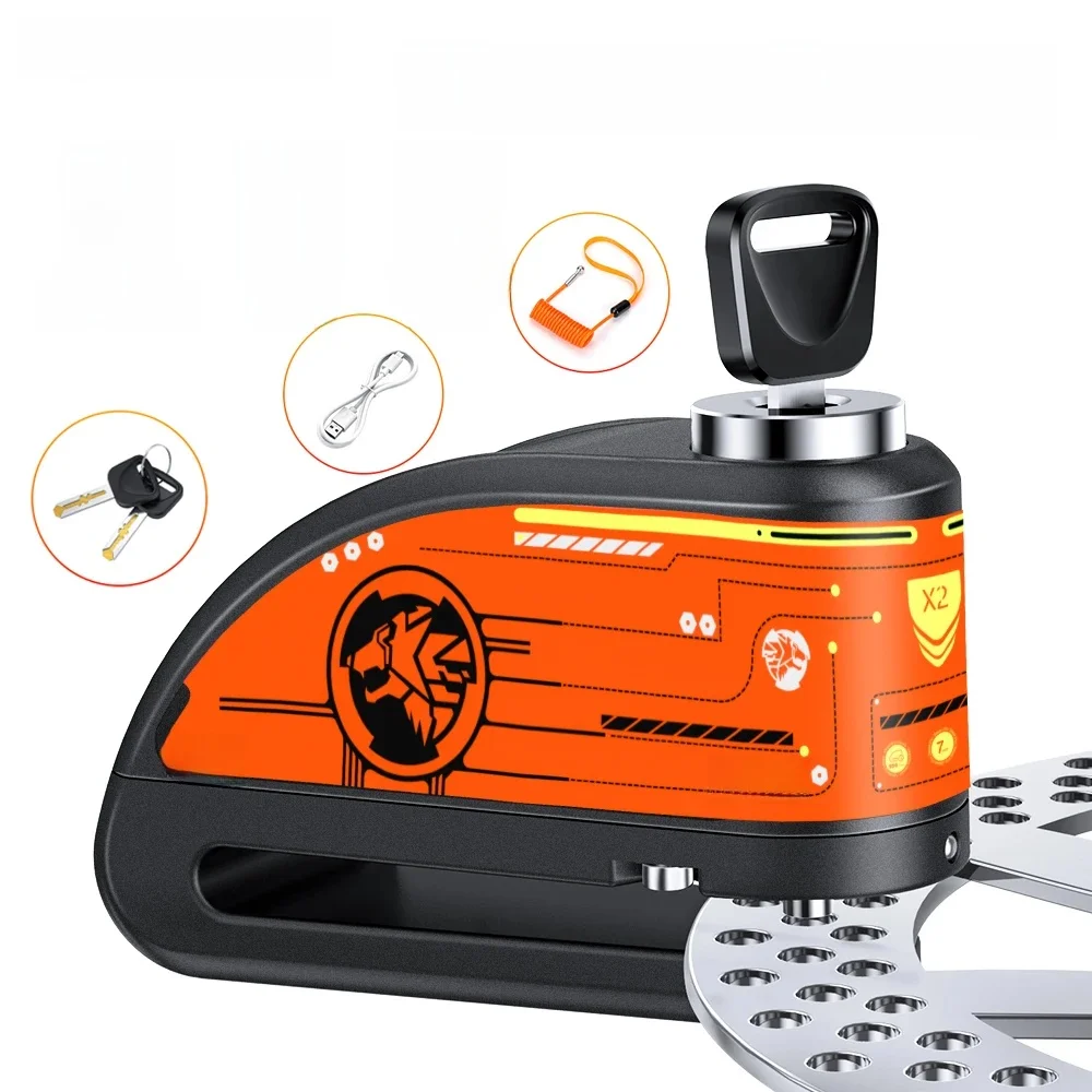 AliExpress Anchtek Motorcycle Burglar Alarm Lock Waterproof Bicycle Alarm 120db Warning Security Lock Moto Disc Brake Padlock Accessories