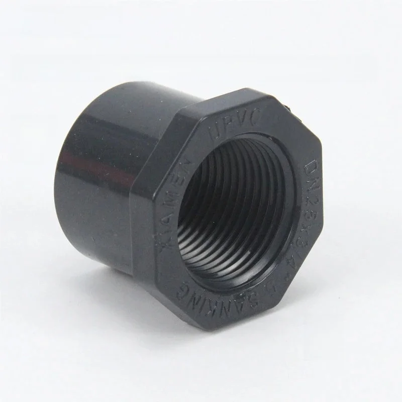 Connecteur de tuyau droit à filetage femelle, adaptateur de jardin, joint de tube en plastique PVC, d'argile domestique, 1 pièce