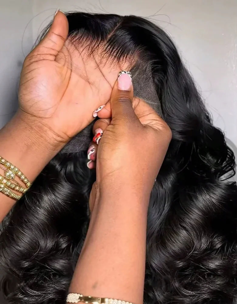 30-дюймовые объемные волны 13×6 HD Парики фронта шнурка Человеческие волосы Предварительно выщипанные 200% плотность Объемная волна Фронтальные парики Человеческие волосы для женщин