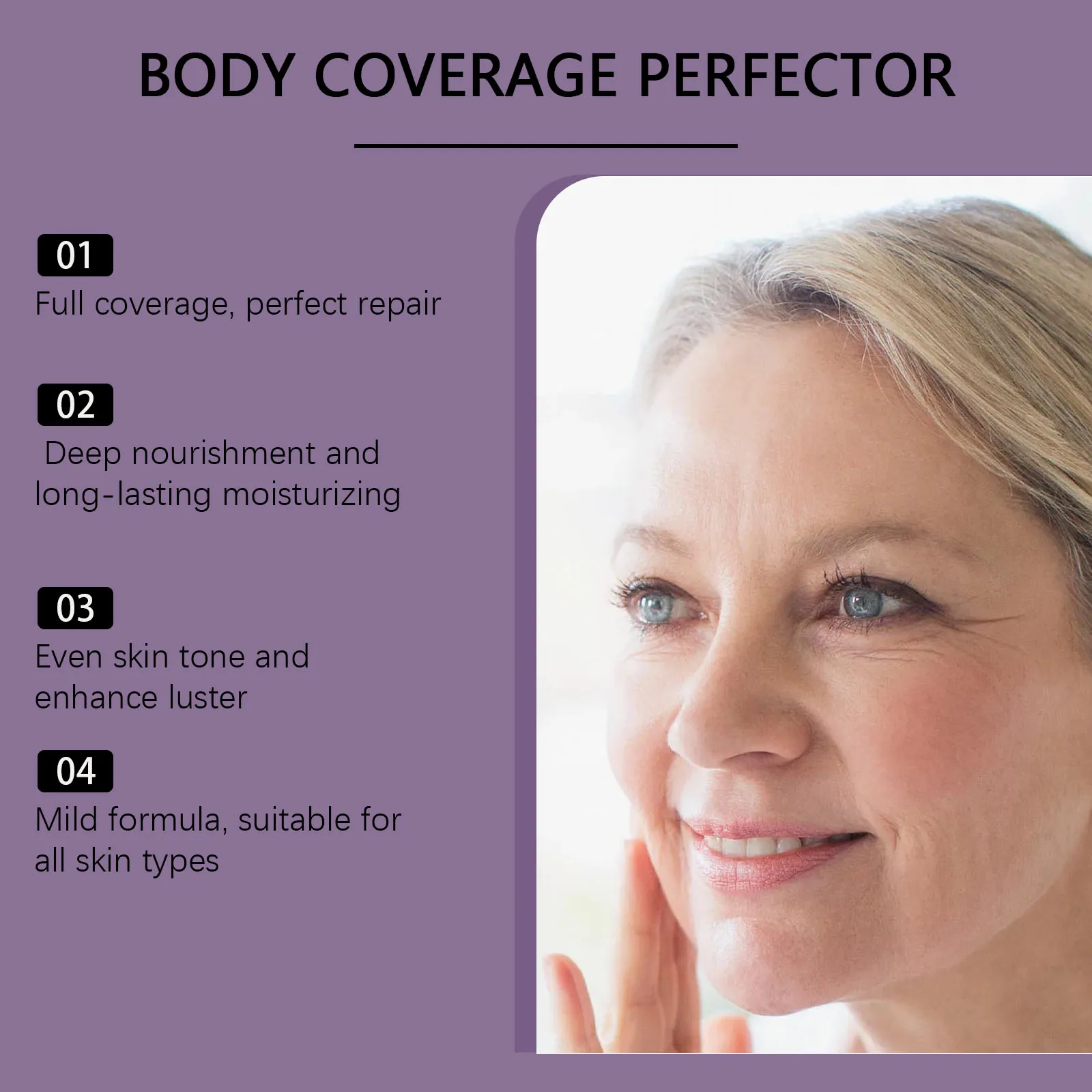 คอนซีลเลอร์ 74 กรัม ปกปิดสูง สำหรับใบหน้าและร่างกาย ปกปิดรอยสิว จุดด่างดำ ให้ความชุ่มชื้น ควบคุมความมัน ป้องกันรอยยับ