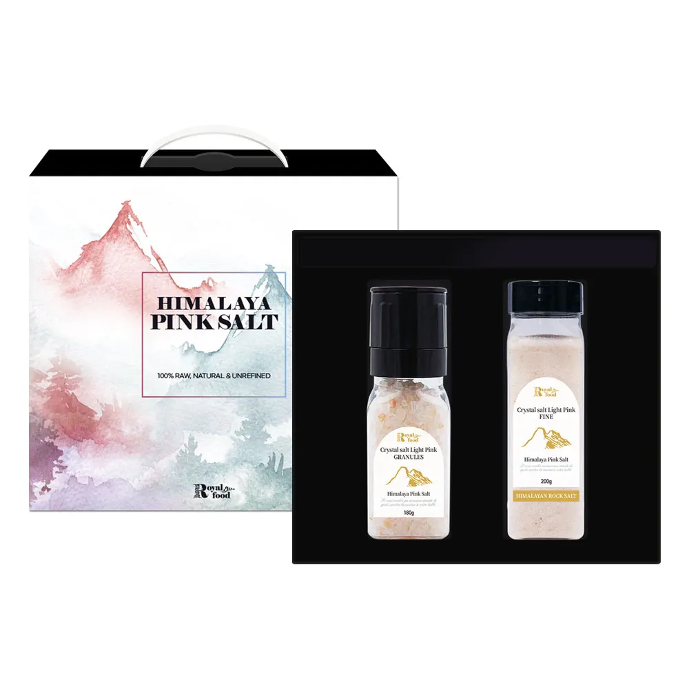 [New Year's Gift Set] Himalayan Pink Salt Pink Salt Gift Set Thick Royal Mix Set (No. 5) Salt Gift Set Funeral Gift Salt Gift