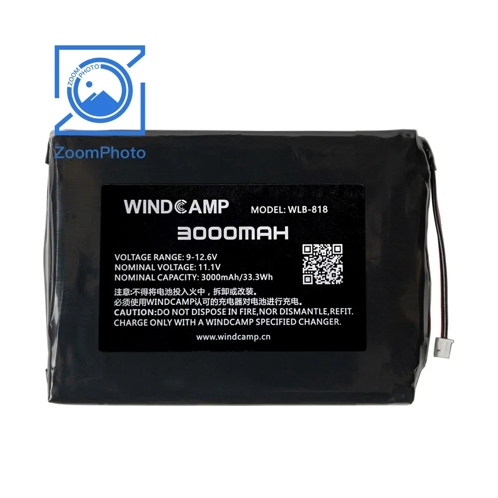 حزمة بطارية WINDCAMP ، فتحة شحن ، شاحن لنا ، قوس للقدم الليثيوم ، قدم-mAh ،