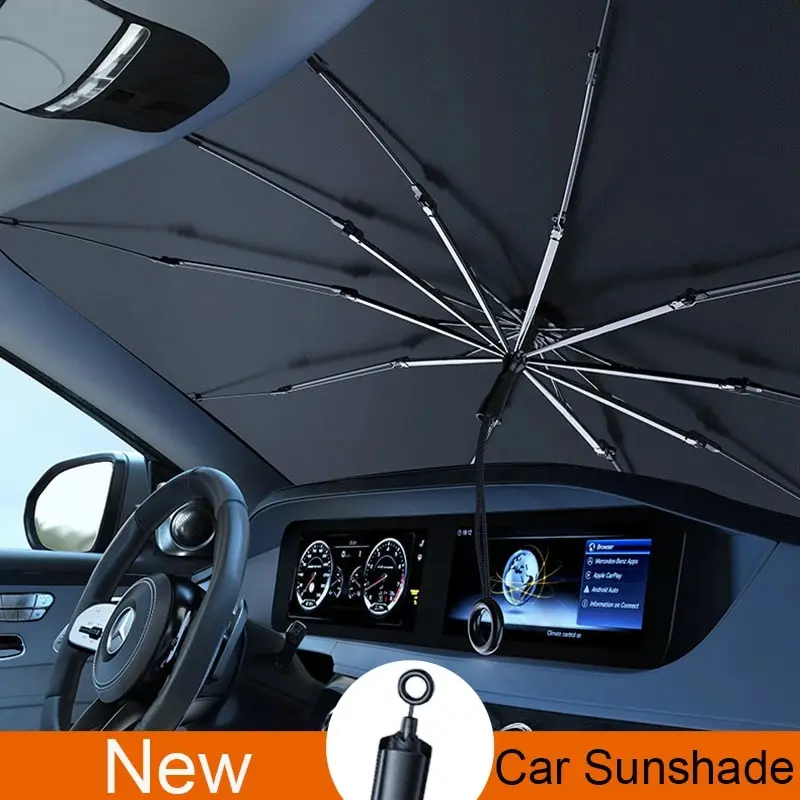 2024 NEW car pooling umbrella type sunshade UV blocking sunscreen Sunbeam cutting type