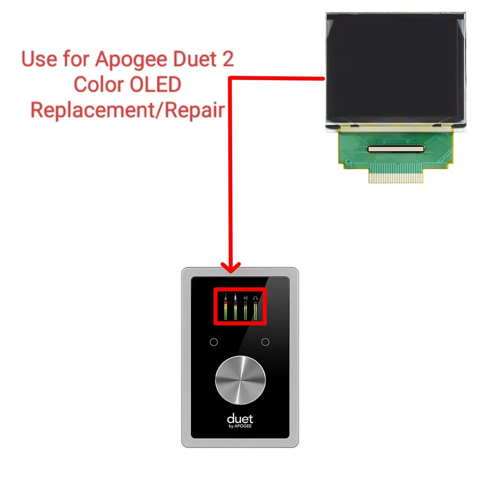 New Apogee Duet 2 Original Screen Oled Lcd Display Replacement/Repair