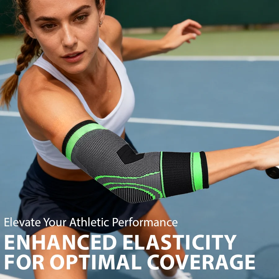 

1Pair Premium Elbow Support Sleeve, Non-Slip Design with Custom-Fit Strap, Ideal for Sports & Daily Use