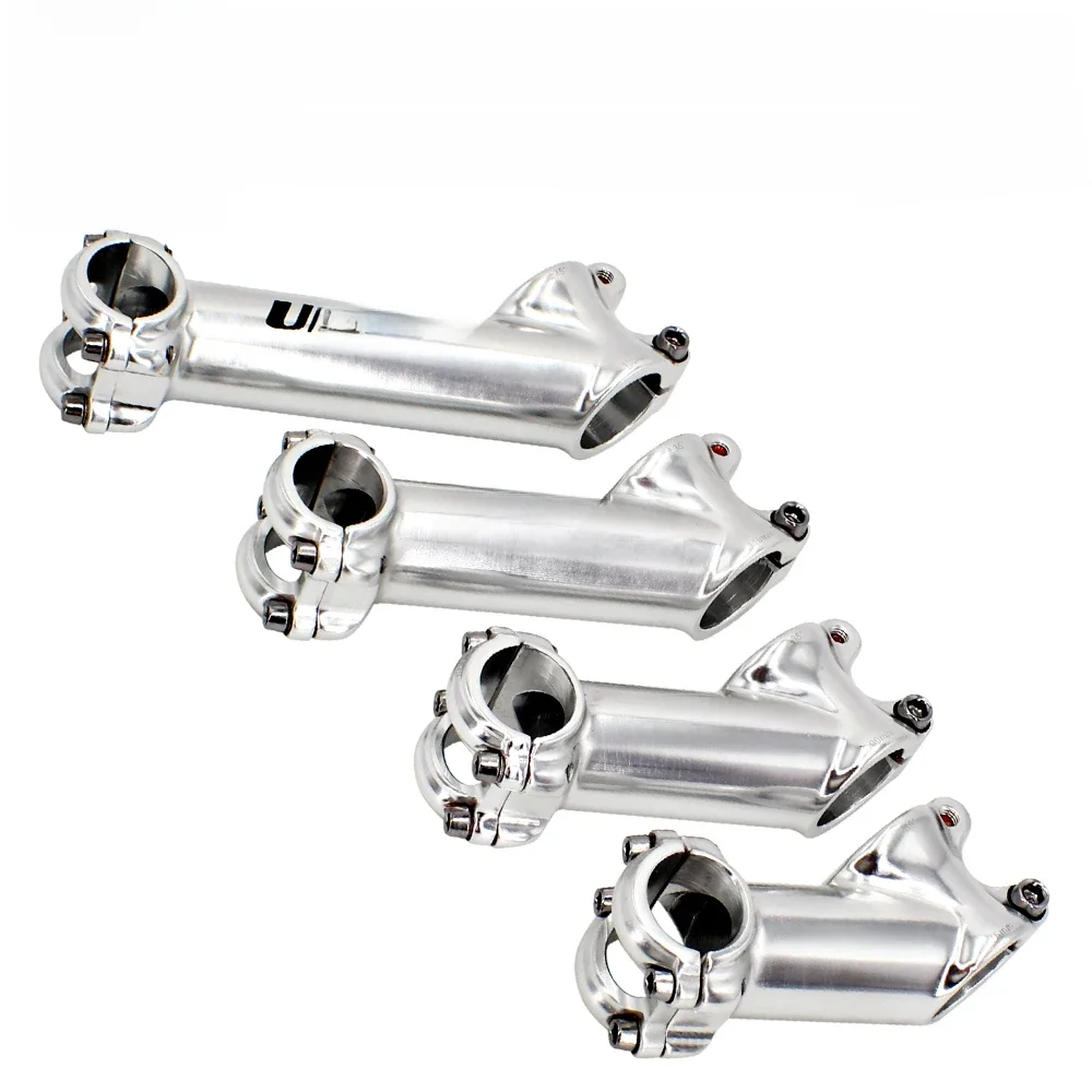 AliExpress NONE UNO Bike Stem 35 degree Bicycle Handlebar Stem UNO Mtb Stem Roed Bike Stem Silver 25.4 75/90/110/130mm Bicycle Accessories