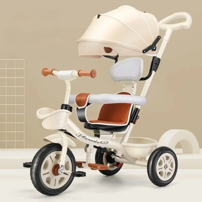 AliExpress LazyChild Infant Children's Three-wheeled Pedal Car Folding Walking Stroller Baby Can Lie Down And Sit 1-3-6 Years Old Bike