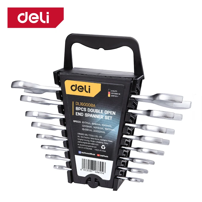 DELI TOOLS Spanner Set Yanggu Double Open End Spanner Set of Eight