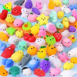 Squishy Mochi Anima Squishy para Crianças, Bola Antistress, Squeeze Party Favors, Stress Relief Brinquedos, Presentes de Aniversário, Kawaii, 50-5Pcs