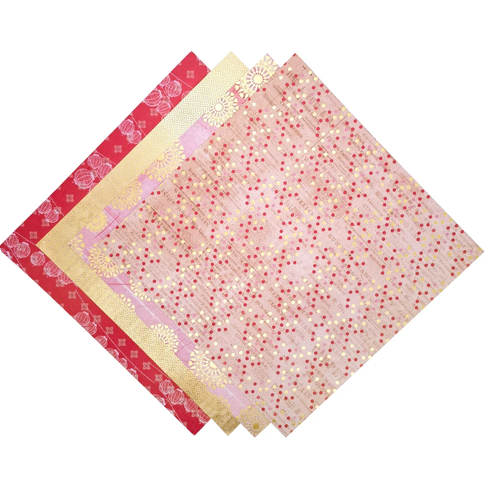 Creative Path 12 Zoll Dekoratives Scrapbooking-Papier Rotes Blumenmuster Journaling-Hintergrundpapier für DIY-Bastelarbeiten und Kartenherstellung – Detail 4