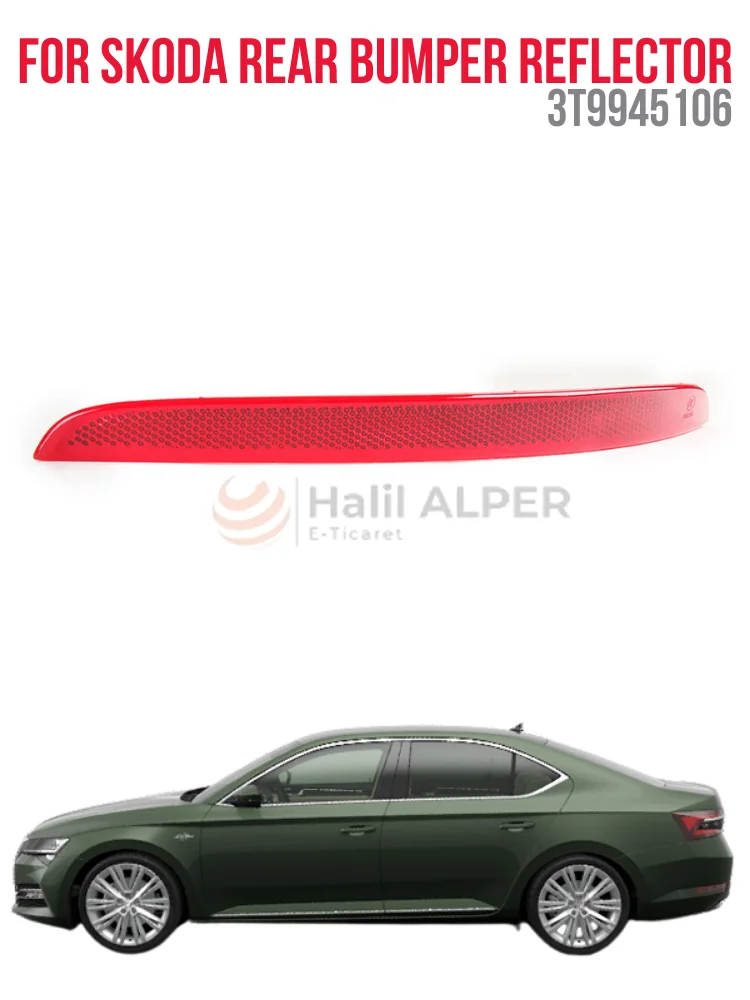 Für skoda super b hinterer Stoßstangen reflektor 08-15-rechts oem 3 t9945106 super Qualität hohe Zufriedenheit angemessener Preis schnelles Vergehen