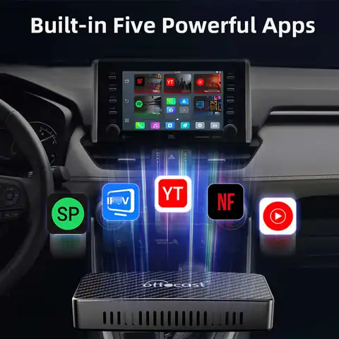 OTTOCAST Play2Video Pro 무선 CarPlay Lada HAVAl HYUNDRI 용 NetFlix 자동차 액세서리 용 Youtuber 용 Android 자동 어댑터