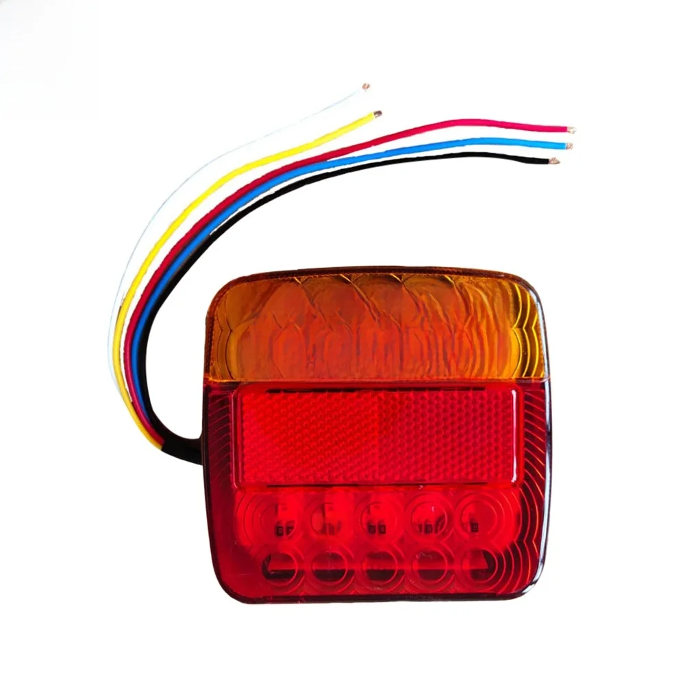2szt 12V Samochodowe tylne światło do przyczep samochodowych 20 LED Tylne światło do jazdy kierunkowskazów Tylne lampy Wodoodporne części tylne światła — zdjęcie 2
