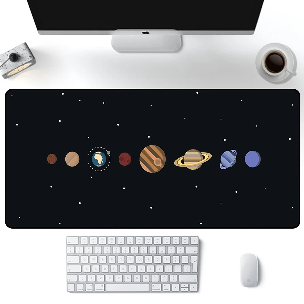 Universe Space Solar System Planet Mouse Pad Large Gaming Mousepad PC Gamer XXL Computer Mouse Mat Laptop Keyboard Mat Desk Pad