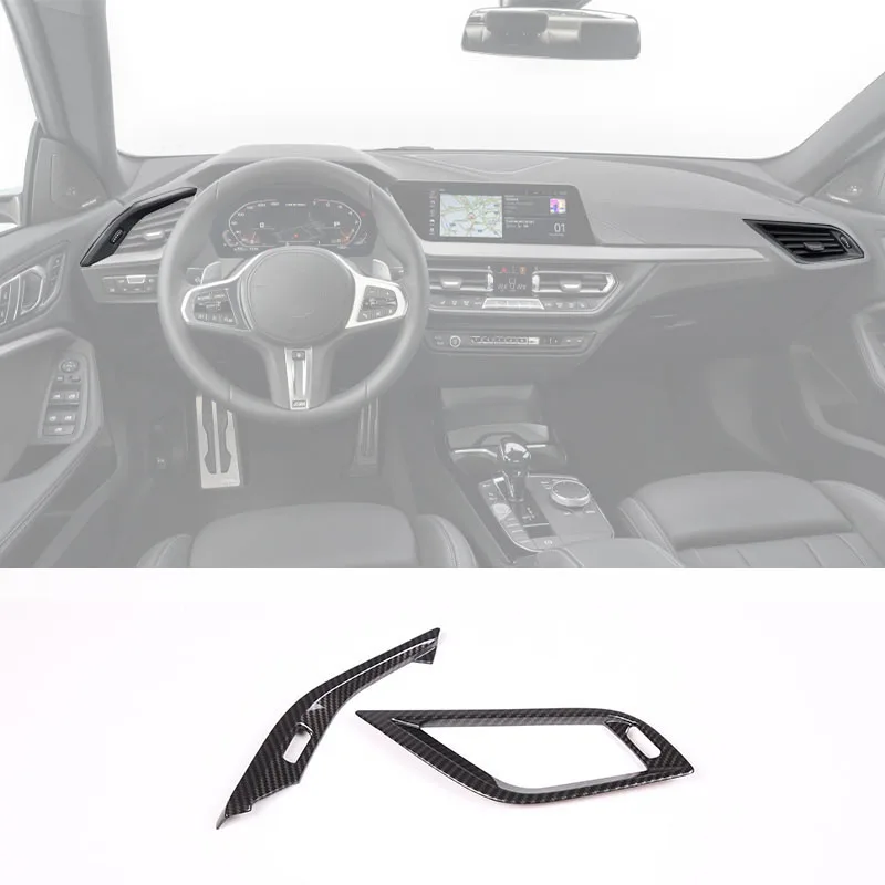 For BMW 2 Series F44 2020-2024 ABS carbon fiber style air outlet frames on both sides of the car decorative cover accessories