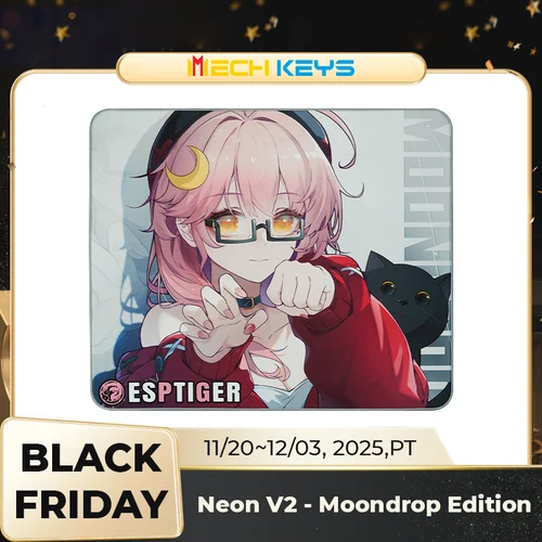 Esptiger Neon V2 - Alfombrilla de ratón para juegos edición Moondrop