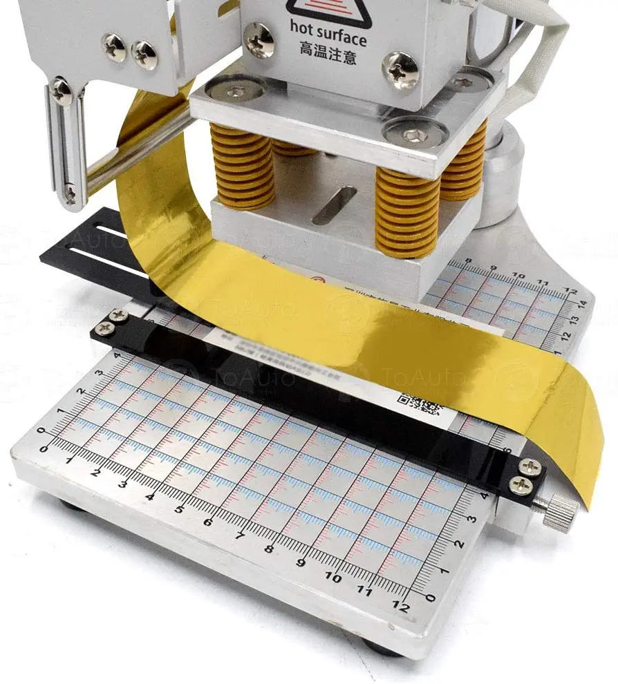 Adjustable Precise Positioning Slider Fixture Tool of Letter Holder, Leather Fix Positioning Plate for Hot Foil Stamping Machine