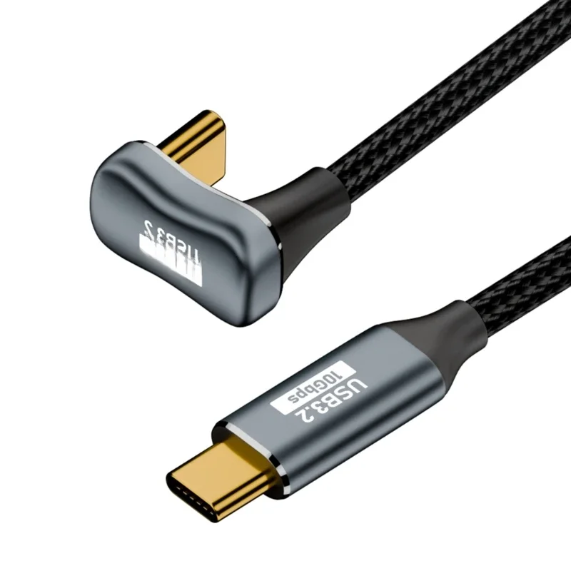 PD100W USB Type C Cable 180 Degree U Shape Fast Charging Data Mobile Phone Charger Cable for Xiaomi Samsung Huawei USB-C Cord