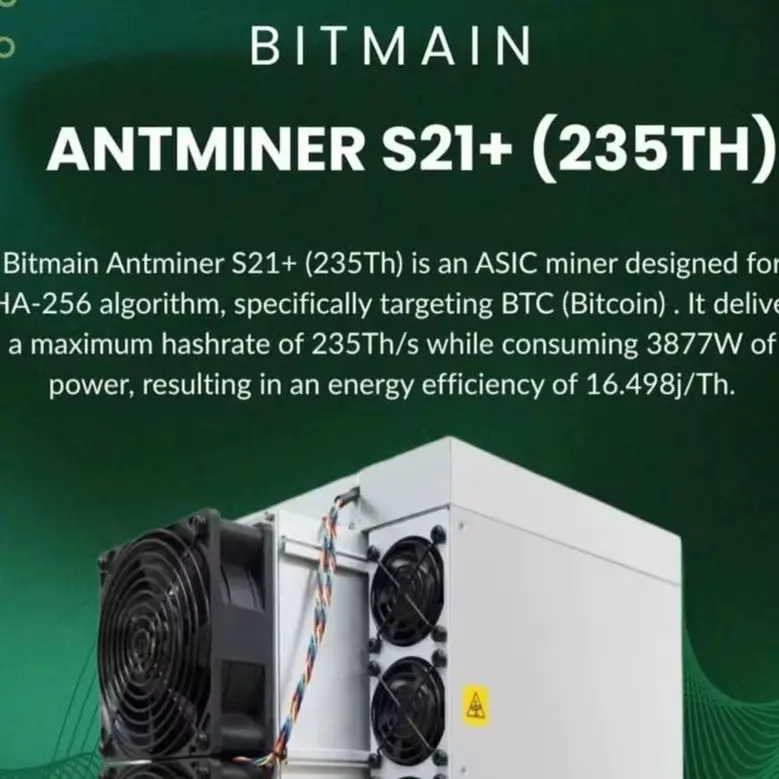 DCE 비트메인 앤트마이너 S21+ 235Th Hyd. 395T Asic BTC 채굴기 S21 PRO 234T S21 XP 270T 하이드로 473T 200T 235T 335T Imm 300T
