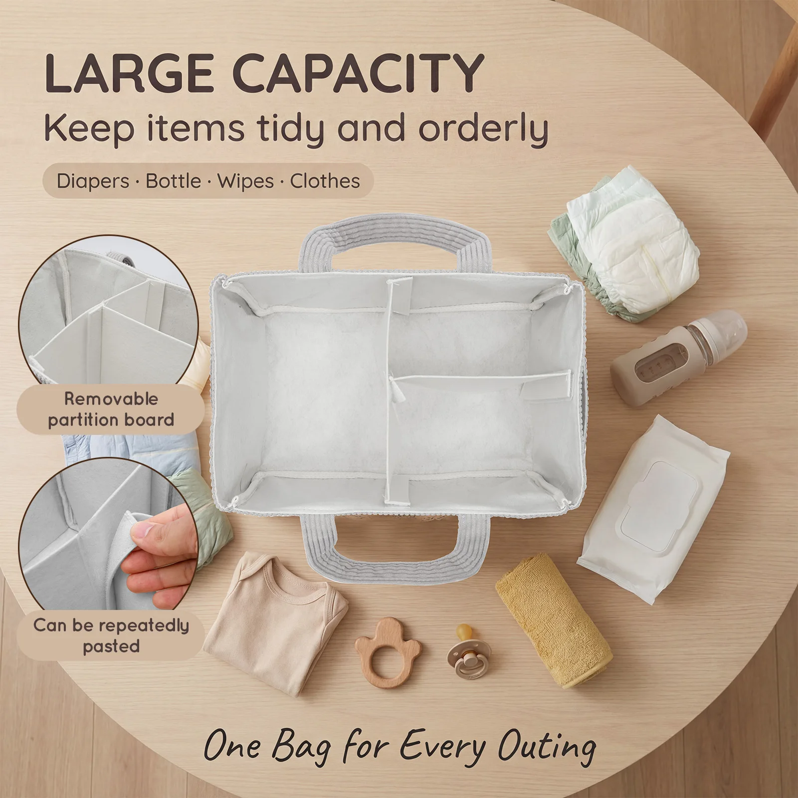 Organizador Portátil de Fralda - Kids Toys New Born avaliação e preço