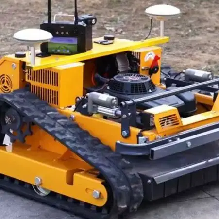 

Индивидуальная газонокосилка с GPS-приемником шириной 550 мм, мини-гусеничная машина с дистанционным управлением для профессиональной обрезки садового газона