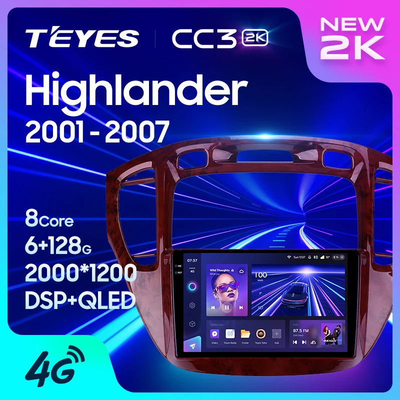 TEYES CC3 2K per Toyota Highlander 1 XU20 2001-2007: Recensione e Valutazione del Sistema Multimediale per Auto