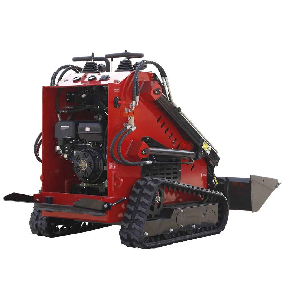 German Stock MS360T Mini Skid Steer Loader Gasoline Engine 13.5HP Track Loader Free Shipping