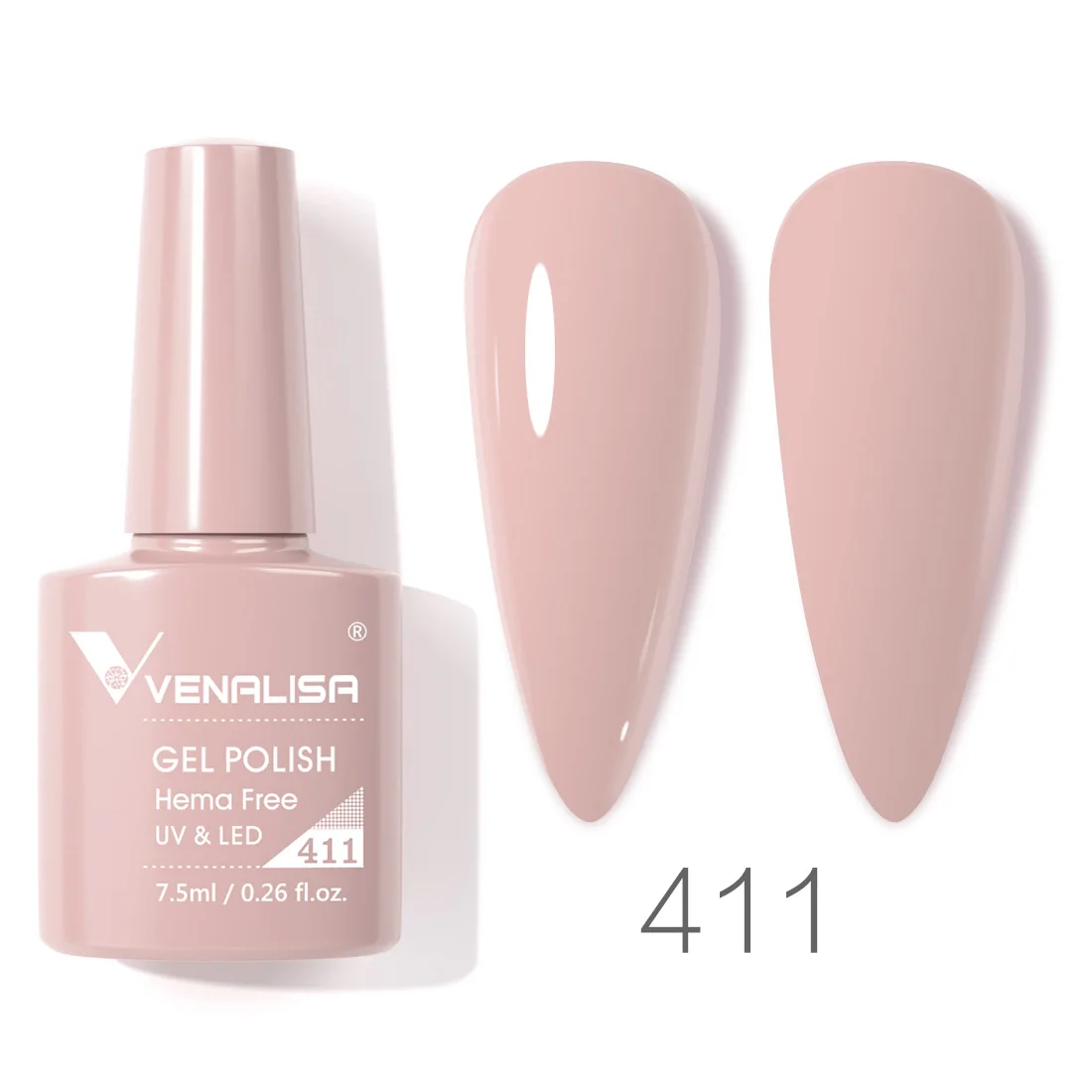 VENALISA Nagelgelpoliermittel VIP4 Pastelllack Semi Permanent Soak Off UV LED Nagelgel Lack Vollständige Abdeckung Hema Free Gel Lack