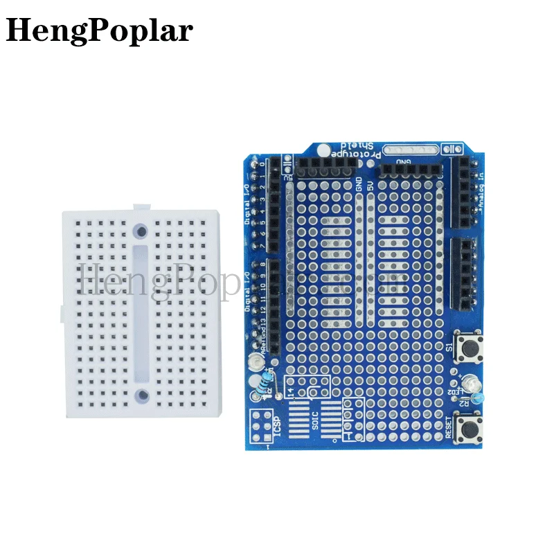 30pcs For UNO Proto Shield Prototype Expansion Board with SYB-170 Mini Bread Board based For ARDUINO UNO ProtoShield