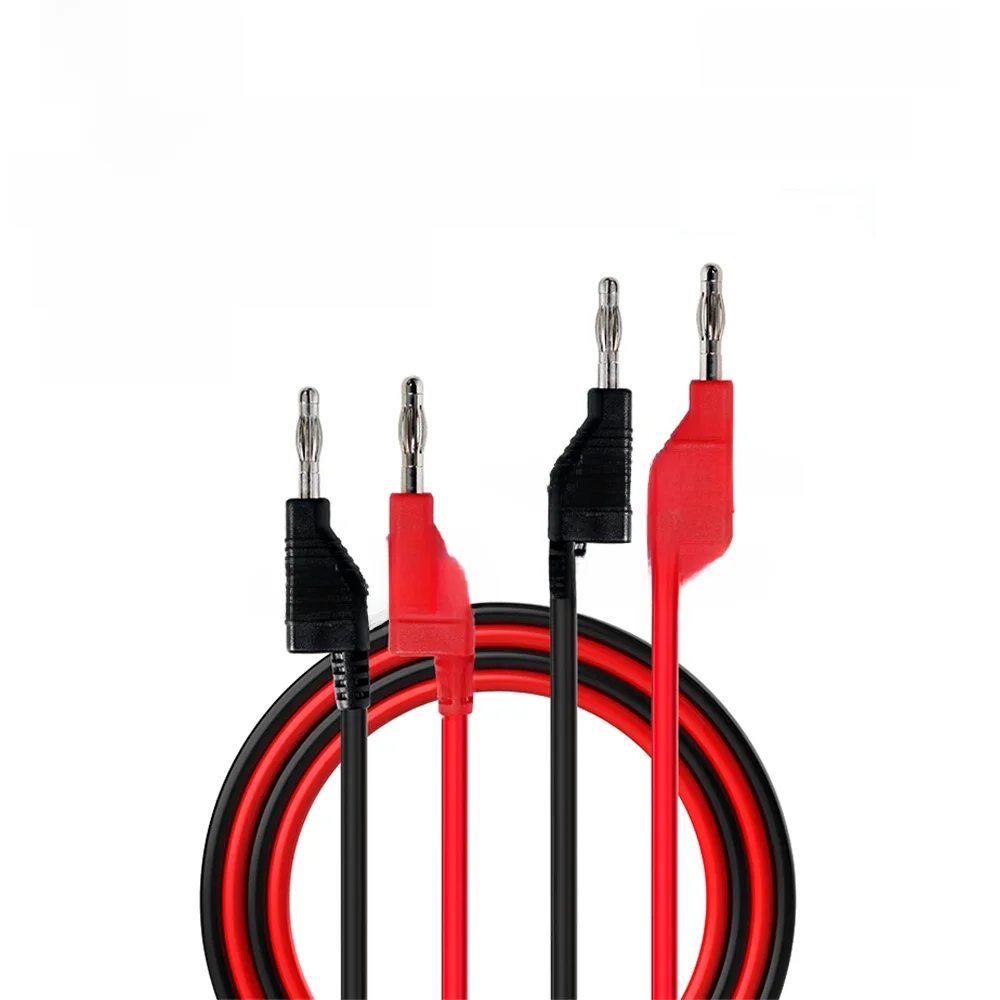 Empilhável Banana Plug com Jack Conectado, BST-070-JP, Power Supply Test Leads, macho para macho,