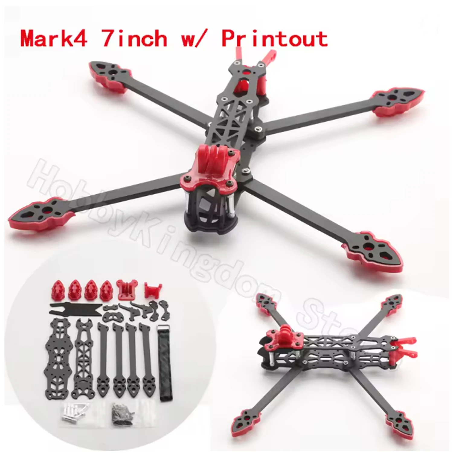 Mark4 5 inch FPV Koolstofvezel Frame 225mm Wielbasis 5mm arm Freestyle Lange Afstand Frame voor RC Quadcopter racing drone