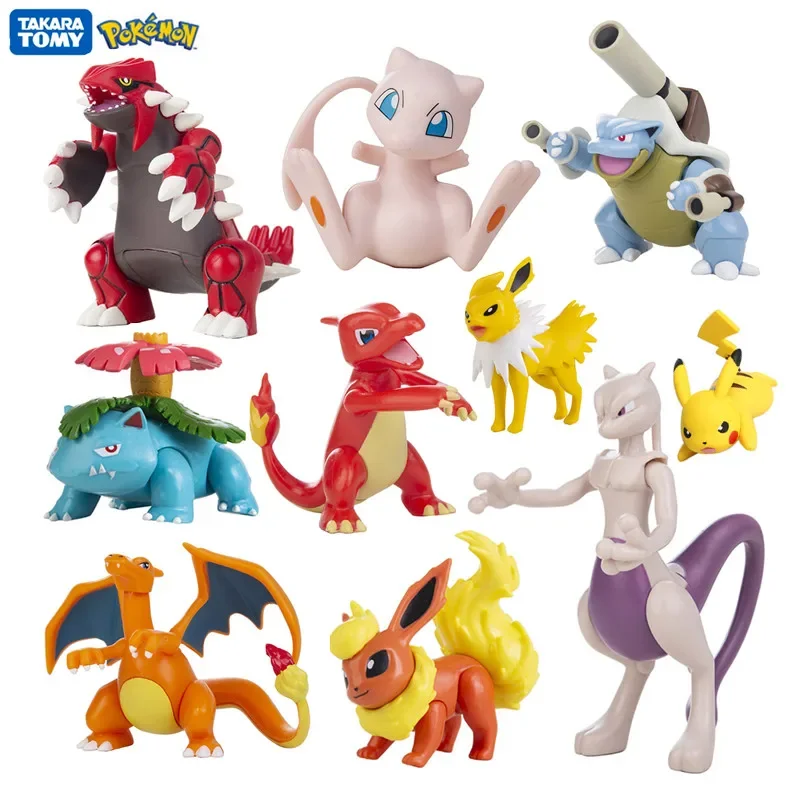 Pokemon 4-13cm novos desenhos animados filme anime figura pikachu mewtwo charmander blastoise gurado