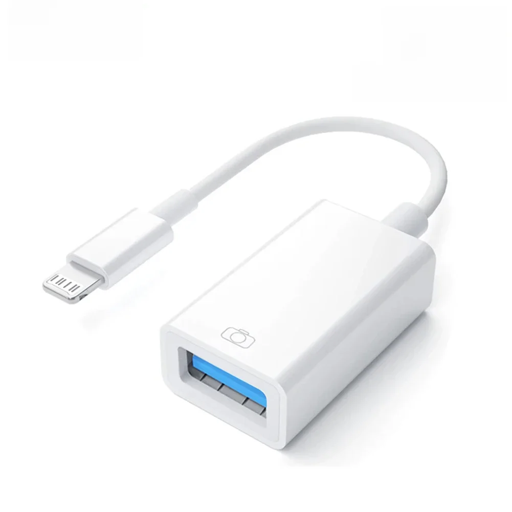 Byscoon-Câble adaptateur OTG USB 3.0, convertisseur de câble, adaptateur de caméra, pluie vers USB, iPhone 14 13 12 11 Pro Max Xs Poly 7 8 Plus