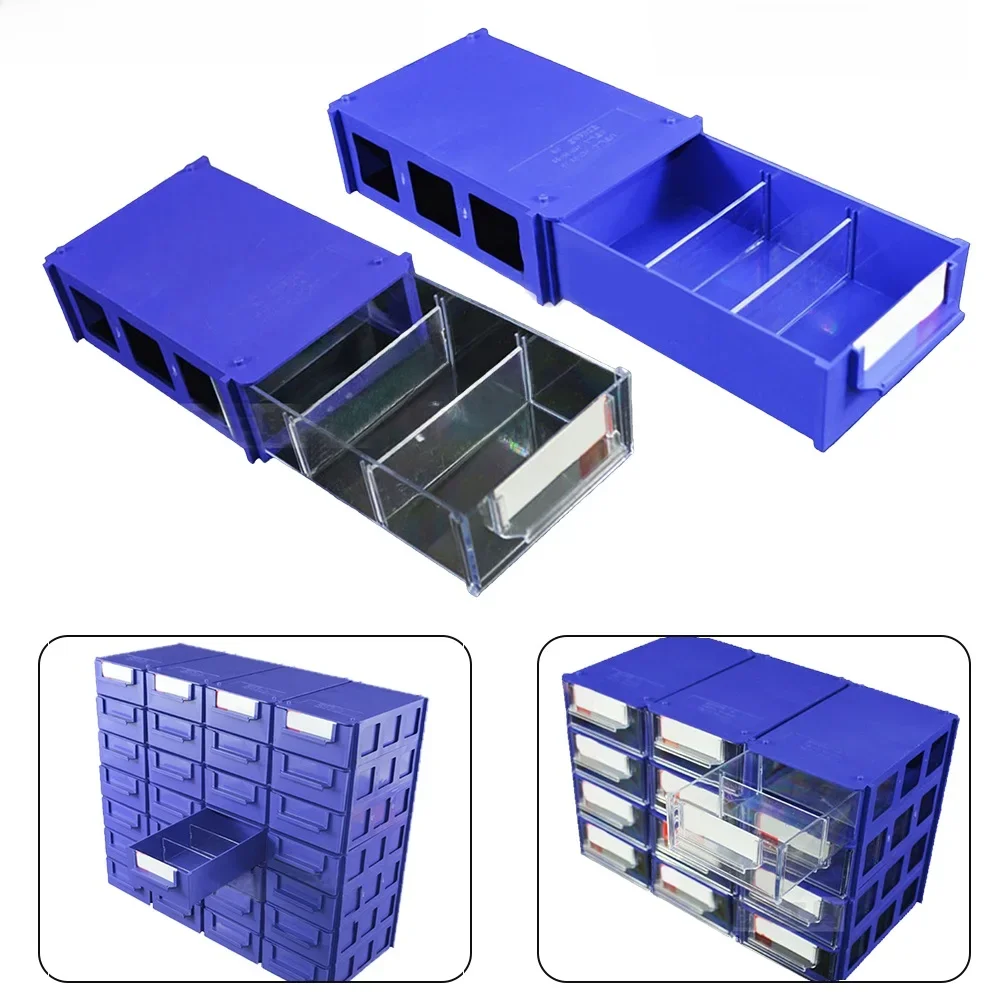 Organisateur de rangement d'outils de quincaillerie, stylo, petite partie, tiroir de rangement en plastique PE, boîte de composants modulaires divers de bureau, boîtes à outils de rangement