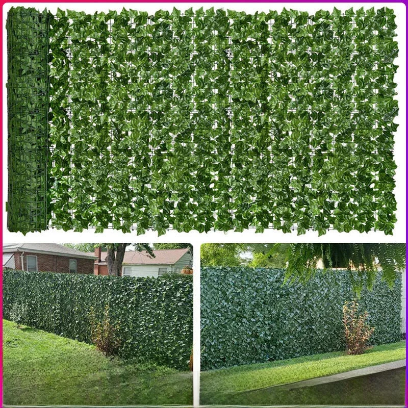 1M/3M Kunstmatige Groene Blad Hekpanelen Faux Privacy Hek Scherm Voor Thuis Buiten Tuin Balkon Decoratie - afbeelding 2