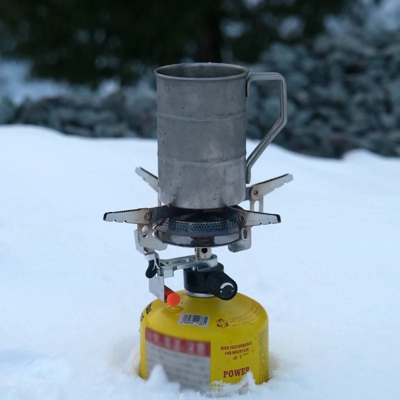 Pandatour winddichter Camping-Gasherd, faltbarer Rucksack, elektronischer Herdkopf, Kochen im Freien, Picknick – Detail 11