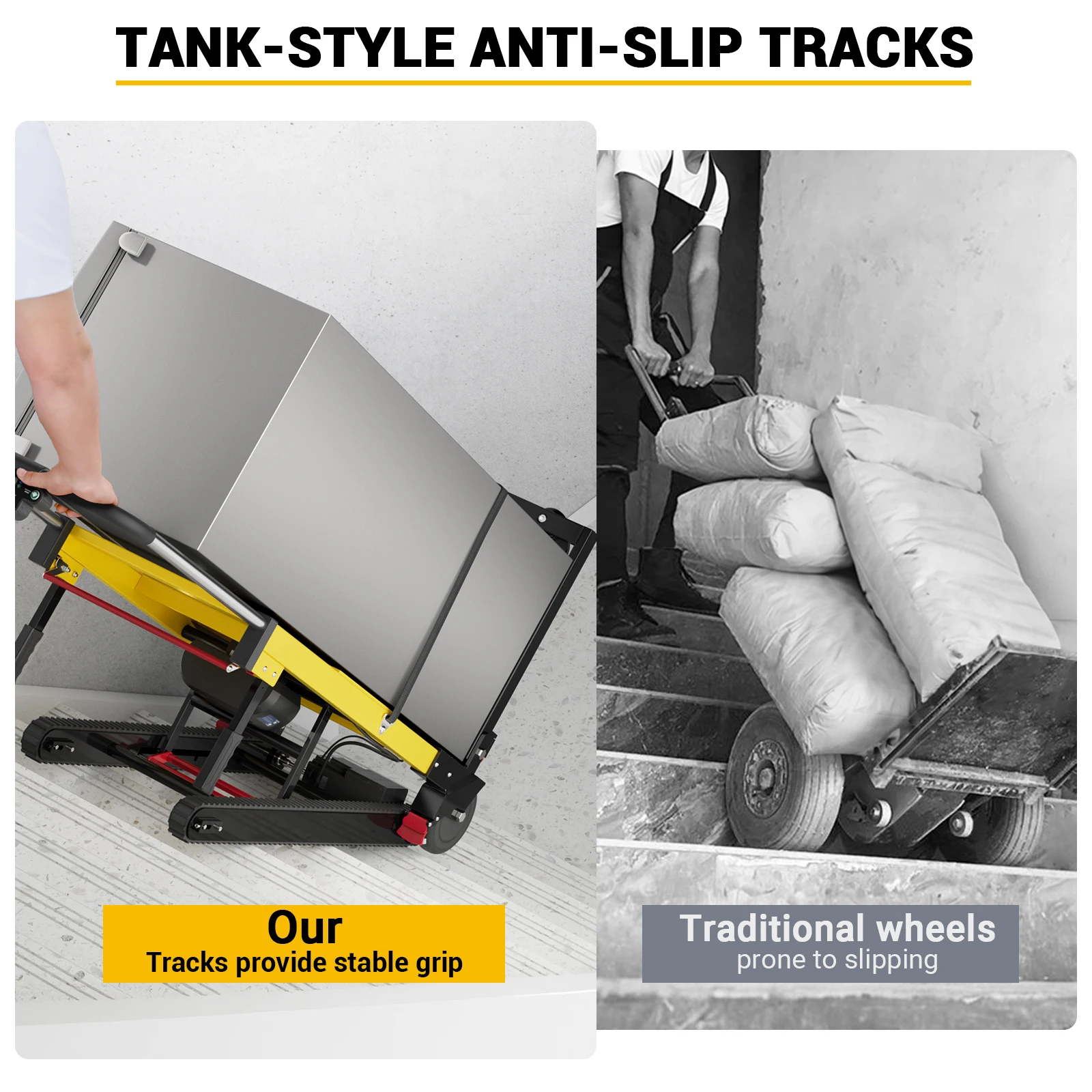 Electric Stair Climbing Dolly Electric Stair Climbing Hand Truck 485lb Max Load Capacity 3 Mode Folding Stair Climber Hand TrucK