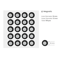 Revopoint 100PCS High Visibility Markers,Inner Diameter - 10 mm,Outer Diameter - 13 mm