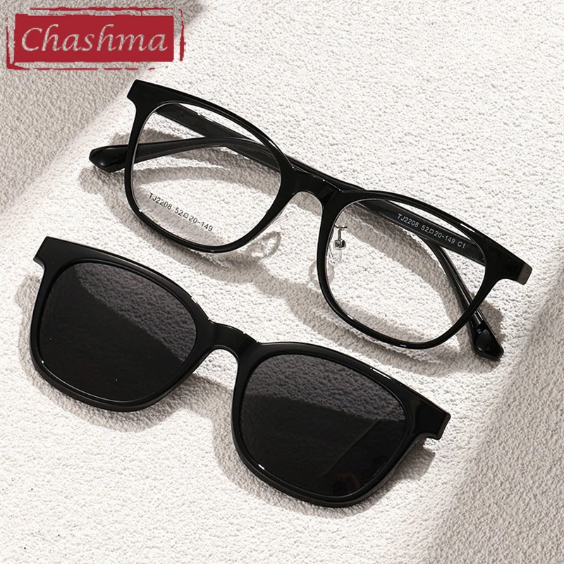 

Chashma Prescription Glasses TR90 Women Clip On Style Retro Spectacles for Recipe Lenses Men Eyewear Myopia Eyeglasses Frames