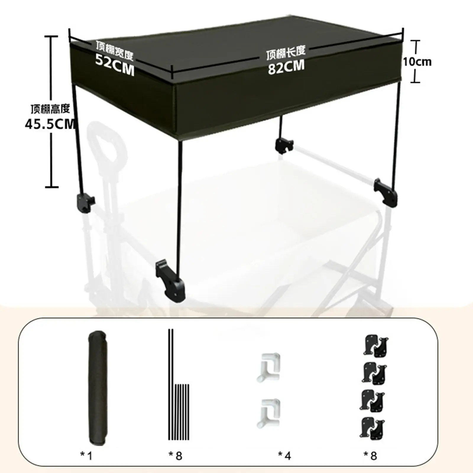 المظلة المظلة مع عجلات لحديقة عربة المحمولة المطر المظلة انفصال عربة المظلة غطاء للمطر التخييم في الهواء الطلق نزهة