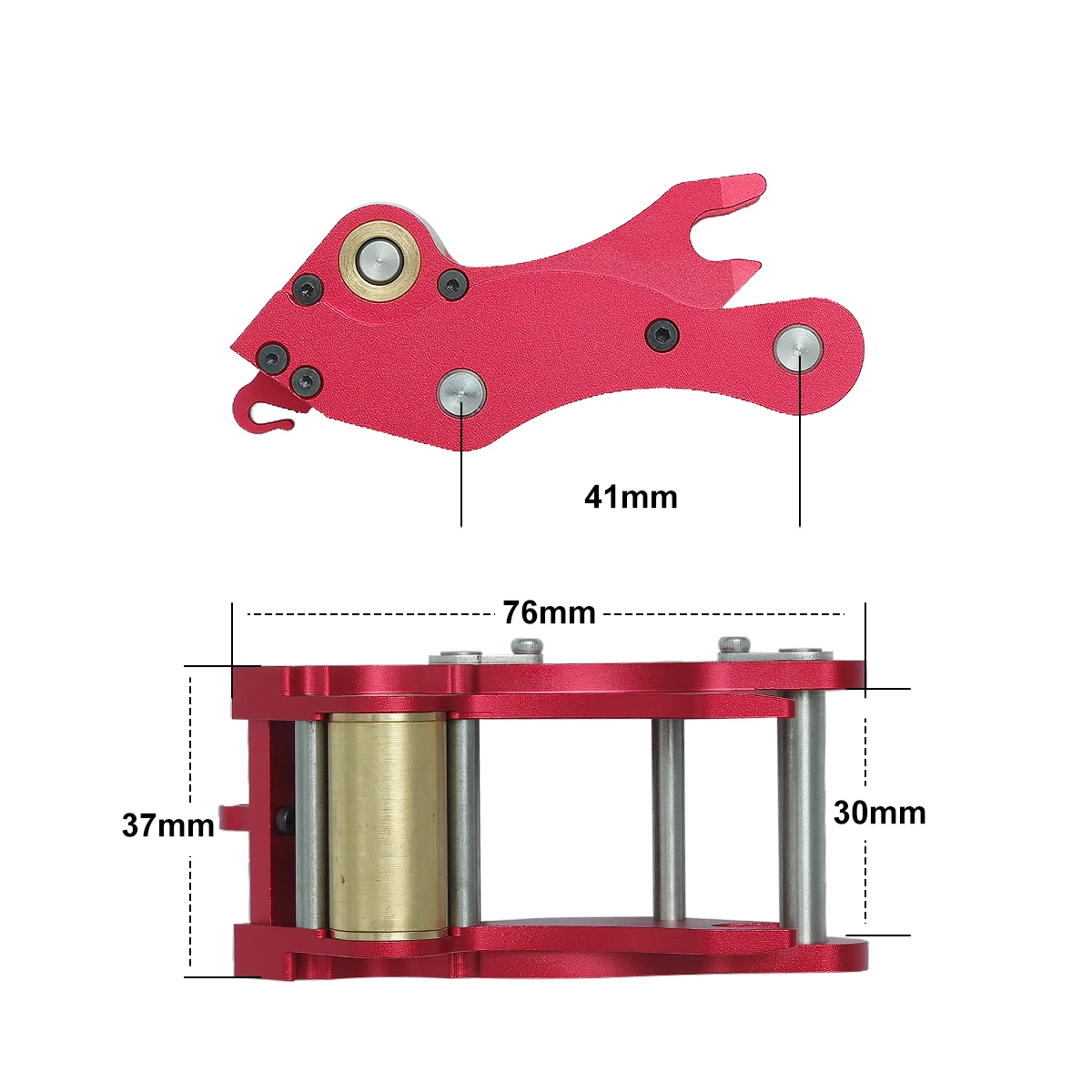 Acoplador de enganche rápido CNC DIY para actualización hidráulica de modelo de construcción RC