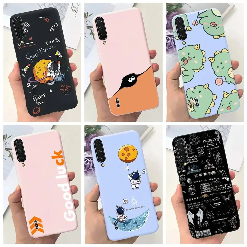 Dla Xiaomi Mi 9 Lite Etui Cute Astronaut Cartoon Shockproof Cover Silicone Funda Dla Xiaomi Mi 9 SE Mi9 Bumper Mi9Lite Protector — zdjęcie produktu 7