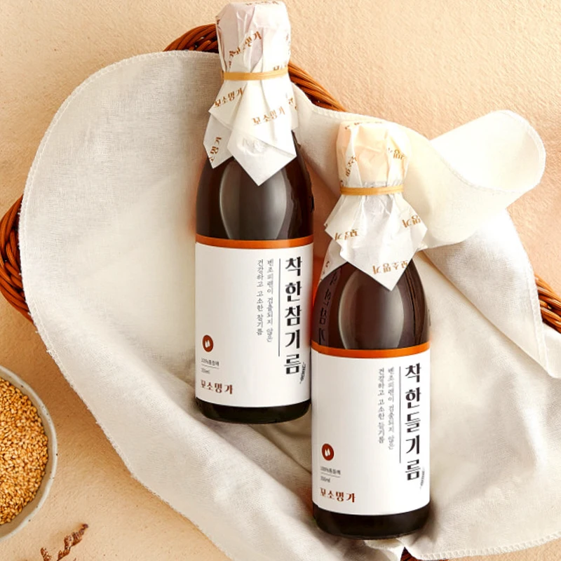 [Little name] Only once Milk! 350ML X 2 Bottles of good sesame oil/field oil